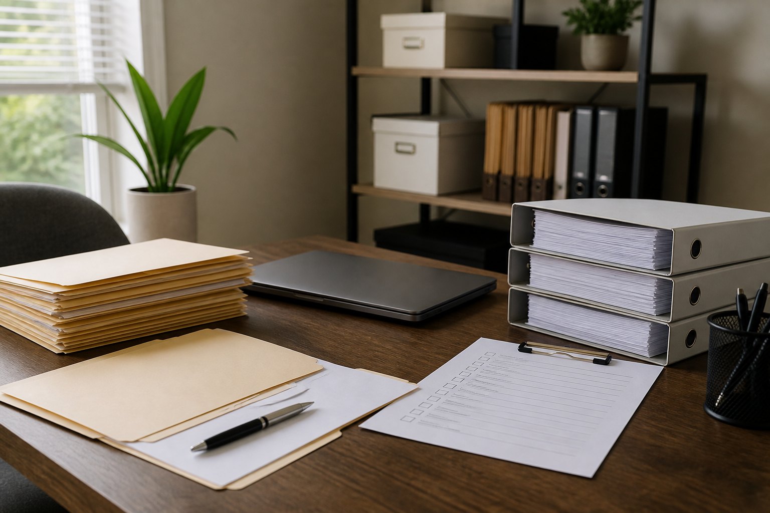 Quiet desk for longer SBA documentation